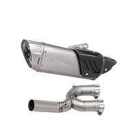 YUQUDGELKY Silenciador De Escape Para Motocicleta Tubo De Enlace Central Sección Central Sistema Para YZF-R1 R1 2015 2016 2017 2018 2019 2020 2021 2022(Style C 430MM)