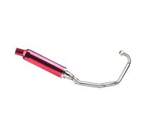 YUQUDGELKY Silenciador De Tubo De Escape Para Motocicleta Para CBF125 CBF150 CBF125 150 Sistema Completo Accesorios De Modificación(ROJO)
