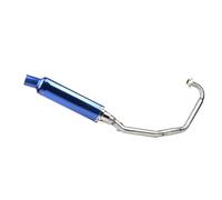 YUQUDGELKY Silenciador De Tubo De Escape Para Motocicleta Para CBF125 CBF150 CBF125 150 Sistema Completo Accesorios De Modificación(Azul)