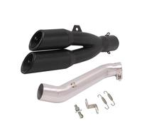 YUQUDGELKY Silenciador Escape Motocicleta Para VFR1200 X VFR1200F VFR 1200 2009-2015 Modificación Del Tubo Escape Central Sección Del Tubo Conexión Espace Moto(Style C)