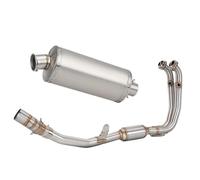 YUQUDGELKY Sistema De Escape Completo Motocicleta Para CFMOTO 450MT ADV Para Adventure Tubo De Enlace Central Delantero Con Silenciador De Acero Inoxidable