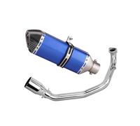 YUQUDGELKY Sistema De Escape Completo Motocicleta Para Y&amaha Para Zuma 200CC 150CC GY6 100CC Scooter Silenciador Delantero Central Modificado(Style G)