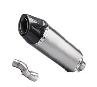 YUQUDGELKY Sistema De Escape Deslizante Motocicleta Para B&MW R1200GS R1200 GS Para Adventure ADV Modificado Con Silenciador De Doble Orificio Y Tubo Intermedio(Estilo B)