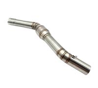 YUQUDGELKY Sistema De Escape Deslizante Para Motocicleta De 51 Mm Silenciador Modificado Tubo De Conexión Central Codo Para CFMOTO NK400 NK650 NK 650