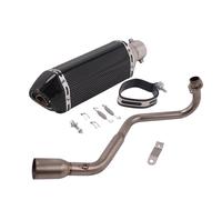 YUQUDGELKY Sistema De Escape Para Motocicleta Para GROM MSX125 MSX-125 MSX 125 SF 2013-2021 Tubo De Enlace Delantero Con Silenciador DB Killer(Style m)