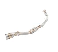 YUQUDGELKY Sistema Escape Motocicleta Slip-On Para Y&amaha Para Nmax 125 155 Para NMAX155 2021-2022 Tubo De Enlace Delantero De Acero Inoxidable Modificado