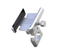 YUQUDGELKY Soporte De Metal para Teléfono Móvil para Bicicleta Y Motocicleta, Navegación GPS Accesorios Especiales para Ciclismo(Plata)
