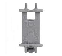 YUQUDGELKY Soporte De Teléfono Bicicleta Silicona Manillar Soporte para Cochecito para Móviles 4-6.7 Pulgadas Accesorios Ciclismo(Gris)