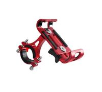 YUQUDGELKY Soporte De Teléfono para Motocicleta Y Bicicleta Aleación Aluminio, Antideslizante, Universal, Accesorios Navegación para Ciclismo(Rojo)
