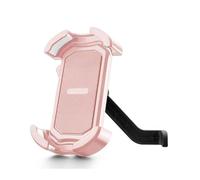 YUQUDGELKY Soporte para Teléfono De Bicicleta 4.7-6.8 Pulgadas Antigolpes 360° Girable Eléctrica Motocicleta para Ciclismo(Rosa,Mirror)