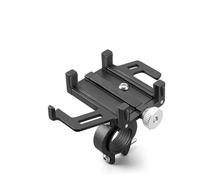 YUQUDGELKY Soporte para Teléfono De Bicicleta Aleación Aluminio Rotación Ajustable 360 Grados Accesorios para Motocicleta(Negro)