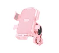 YUQUDGELKY Soporte para Teléfono De Bicicleta Motocicleta Vehículo Eléctrico Navegación Móvil Antigolpes para Manillar(Rosa)