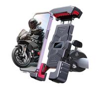 YUQUDGELKY Soporte para Teléfono De Bicicleta Silicona Impermeable Operación A Una Mano para Manillar Motocicleta para Móvil ATV Scooter