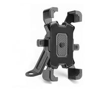 YUQUDGELKY Soporte para Teléfono Motocicleta Bicicleta Móvil para Manillar Pinza para Espejo Retrovisor Scooter Más Teléfonos Móviles 4.8-6.8"(Negro,Mirror)