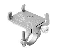 YUQUDGELKY Soporte Universal para Teléfono Móvil De Bicicleta Manillar Motocicleta Accesorios Ciclismo(Plata)