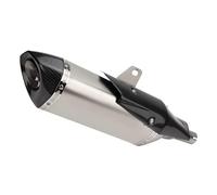 YUQUDGELKY Tubo De Enlace Extraíble DB Killer Silenciador De Fibra De Carbono Modificado Para Motocicleta Para Forza750 Nss750 NSS 750 2017-2024(Plata)