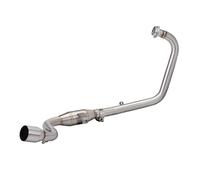YUQUDGELKY Tubo De Escape Para Motocicleta De 51 Mm Con Catalizador Modificado Para Suzuki Para GIXXER155 GSX150F Y SF155(Plata)