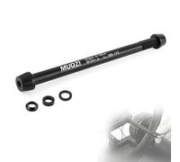 Yuragim Eje tubular para bicicleta, M12 x 1,0, eje pasante con adaptador de eje de bicicleta, 166-178 mm, longitud ajustable, aleación de aluminio, adaptador de eje de bicicleta, compatible con