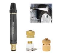 Yuragim Gardena - Boquilla de alta presión para conexión de manguera de jardín, ducha de mano para jardín, flujo de agua ajustable, pistolas de pulverización para lavado de coches, ducha de mascotas,