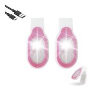 Yuragim Luz nocturna de enfermería con clip en linterna, 2 unidades, lámpara LED con clip, recargable por USB, 3 modos, mini luz nocturna para enfermera, luz de seguridad, accesorios de cuidado para