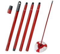 Yuragim Mango de fregona de repuesto compatible con Vileda Turbo Spin Mop, 4 piezas de fregona ajustable mango de repuesto con rosca alemana, mango telescópico, accesorio para limpieza de suelos