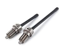 Yurefax 1 par de Ejes transmisión CVD Eje Delantero Acero Inoxidable 1/10 Coche trepador Control Remoto, for Traxxas, for TRX4 TRX-4 Enlace de suspensión