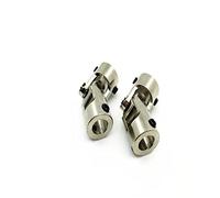 Yurefax 1 Uds. Acoplamientos cardán de Junta metálica de Acero Inoxidable de 6 a 4mm, 6 a 5mm, 8 a 8mm, for Coche y Barco RC Enlace del Brazo de suspensión(8 to 6mm 2pcs)