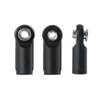 Yurefax 10 Uds ABS varillaje de dirección M4 Varilla de Enlace pivote Ancho Extremo Bolas Cabeza de articulación, for Piezas de Coche trepador de Control Remoto 1/10 Enlace del Brazo de suspensión(C)