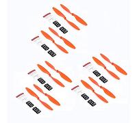Yurefax 12 Piezas 1045 hélice 10 Pulgadas CW CCW 10X45 Accesorios for Drones DIY Quad-Copter RC Blade repuestos Wing Fans F450 F550 Hélice para dron(Orange)