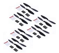 Yurefax 12 Piezas 1045 hélice 10 Pulgadas CW CCW 10X45 Accesorios for Drones DIY Quad-Copter RC Blade repuestos Wing Fans F450 F550 Hélice para dron(Schwarz)
