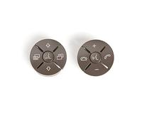 Yurefax 1648700558 Cubierta del botón de la perilla control llave volante multifunción coche, for Mercedes, for Benz, W164 W251 ML GL R Class Interruptor del volante del coche(BLACK Beige)