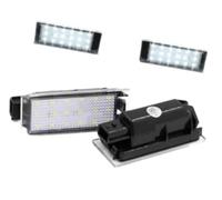 Yurefax 2 lámparas LED para luz de matrícula, para Renault Twingo, Espace 5, para Kangoo Koleos Kadjar Trafic 3, para Clio, para Megane Twizy Wind Car Lights cubierta de (NO Connection Line)
