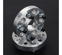 Yurefax 2 piezas 20/25/30/35/40mm PCD 5x115 CB 70,3mm adaptador espaciador de rueda de aluminio traje de 5 terminales, for Chevrolet, Buick, Cadillac, M12xP1.5 Espaciador de rueda(BLACK 2PCS 35mm Silv