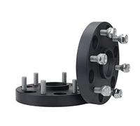 Yurefax 2 piezas PCD 6-139,7 CB 67,1 for PCD 6-139,7 CB 106 mm Espaciador de rueda CNC forjado de aleación de aluminio, for Mitsubishi, Pajero V73 V71 V93 V97 Espaciador de rueda(Black 6-139.7-106 38M