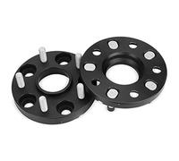Yurefax 2 uds 5-100 a 112 15mm/20mm/25mm Hubcentric 57,1mm Adaptador Espaciador de Rueda de Aluminio 5 terminales Traje Adecuado, for Coche Volkswagen Espaciador de Rueda(Black 57.1to57.1 20mm)