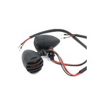 Yurefax 2 uds luces de giro for motocicleta luces intermitentes indicadoras de señal, for Harley, Chopper Bobber carcasa de Metal ámbar amarillo Indicador de señal de giro para motocicleta
