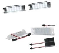 Yurefax 2Pcs No Error Led License Number Plate Light Lamps, para FIAT, para Punto Tipo, para Doblo Egea 500X 600 Bravo Linea 500L, para Multipla Albea Marea Car Lights Plate Lamp (6000K 18 SMD)