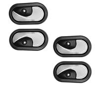 Yurefax 4/2/1 piezas Manijas interiores de puerta de coche Perilla interior de puerta Duster, for Renault, Logan, for Dacia, Sandero 2012-2016 8200733848 8200733847 Manija interior de la puerta del co