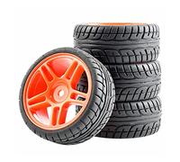 Yurefax 4 Ruedas de Goma ABS for HSP, HPI, Coche de Carretera RC 1:10 905-8003 Neumático para Coche RC(905R-8003)