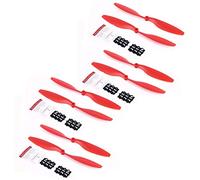 Yurefax 8 Piezas 1045 10x45 Hélice CW CCW Blade, for dji, F450 F550 RC DIY Cámara Drone Piezas A2212 KV1000 Motor Bien equilibrado Hélice para dron(Rot)