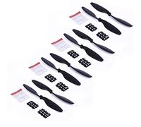 Yurefax 8 Piezas 1045 10x45 Hélice CW CCW Blade, for dji, F450 F550 RC DIY Cámara Drone Piezas A2212 KV1000 Motor Bien equilibrado Hélice para dron(Schwarz)