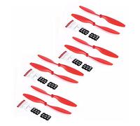 Yurefax 8 Piezas 1045 hélice CW CCW Blade DIY cámara Drone Quad-Copter Piezas de Repuesto Accesorio con arandela de ala, for dji, F450 F550 RC Hélice para dron(Rot)