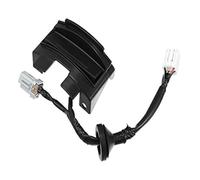 Yurefax 81260-2V010 Interruptor de liberación manija portón trasero botón pestillo for Hyundai, for Veloster 2012-2017 Negro Interruptor de maletero
