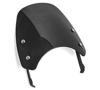 Yurefax Accesorios for Motocicletas Deflector de Viento Parabrisas Protector contra el Viento Pantalla antimoscas Scrambler 2015 2016 2017 2018 2019 2020 Parabrisas de Motocicleta(Carbon Fiber Look)