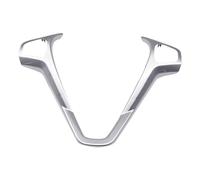 Yurefax Accesorios Plateados de la Cubierta del embellecedor Volante, for Ford, for Fiesta Mk7 Mk8 St, for Ecosport 2013-2014 Adhesivo para Volante