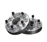 Yurefax Adaptador Espaciador de Rueda de 2 Piezas, 20/25/30/35/40/50 mm, PCD 5 x 114,3 CB 67,1 mm, 5 espigas, for Mazda, Mitsubishi, Motores, Hyundai y Kia Espaciador de Rueda(Black 2PCS 40MM Silver)