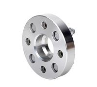 Yurefax Adaptador Espaciador de Rueda PCD 5x114,3 CB 64,1 mm, 2 Piezas, for Coche de Serie Universal de 5 orejetas, 15/20/25/30/40/45 mm, M12XP1.5 Espaciador de Rueda(Black 2PCS 15MM Silver)