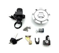 Yurefax Bloqueo del interruptor de encendido Juego de bloqueo del asiento de la tapa del tanque de combustible de Moto for CB400 SF 1992-1998 CB-1 VFR 400 VT250 CB 750 Interruptor de llave de encendid