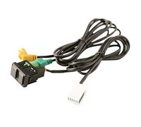 Yurefax Cable de Interruptor Auxiliar USB for Coche, Adaptador de Audio USB RCD510 RNS315, for Passat B6 B7, Golf 5 MK5, Golf 6 MK6, Jetta 5 MK5 Adaptador de Cargador de Coche