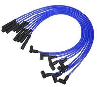 Yurefax Cables de bobina de encendido for bujías de coche, arnés de bobina de encendido, 8 mm, azul, for motores Chevrolet SBC BBC, paquete de 9 Cable de encendido